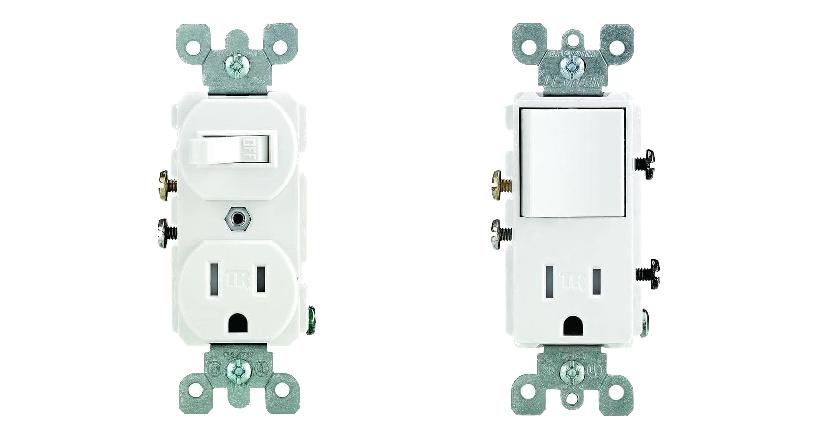 Combination switch and outlet